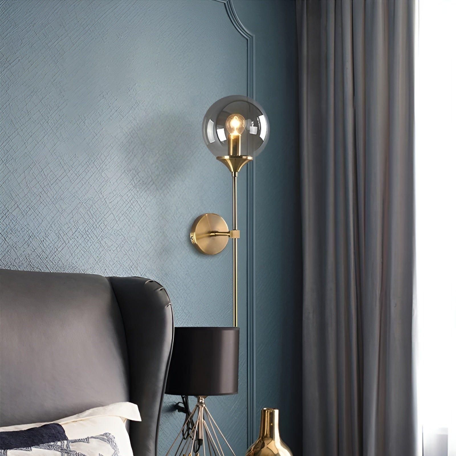 Lumisphere – Wandlamp van Glas & Goud