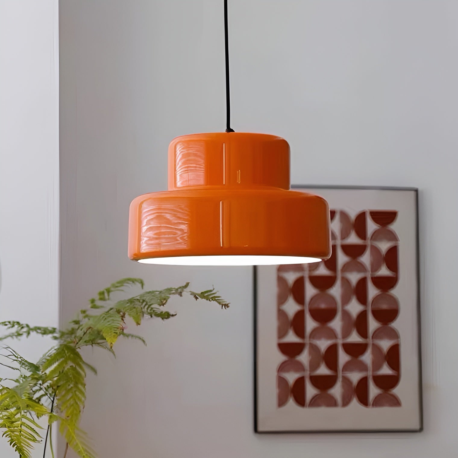 ArancioDome Hanglamp – Bauhaus Design in Levendig Oranje