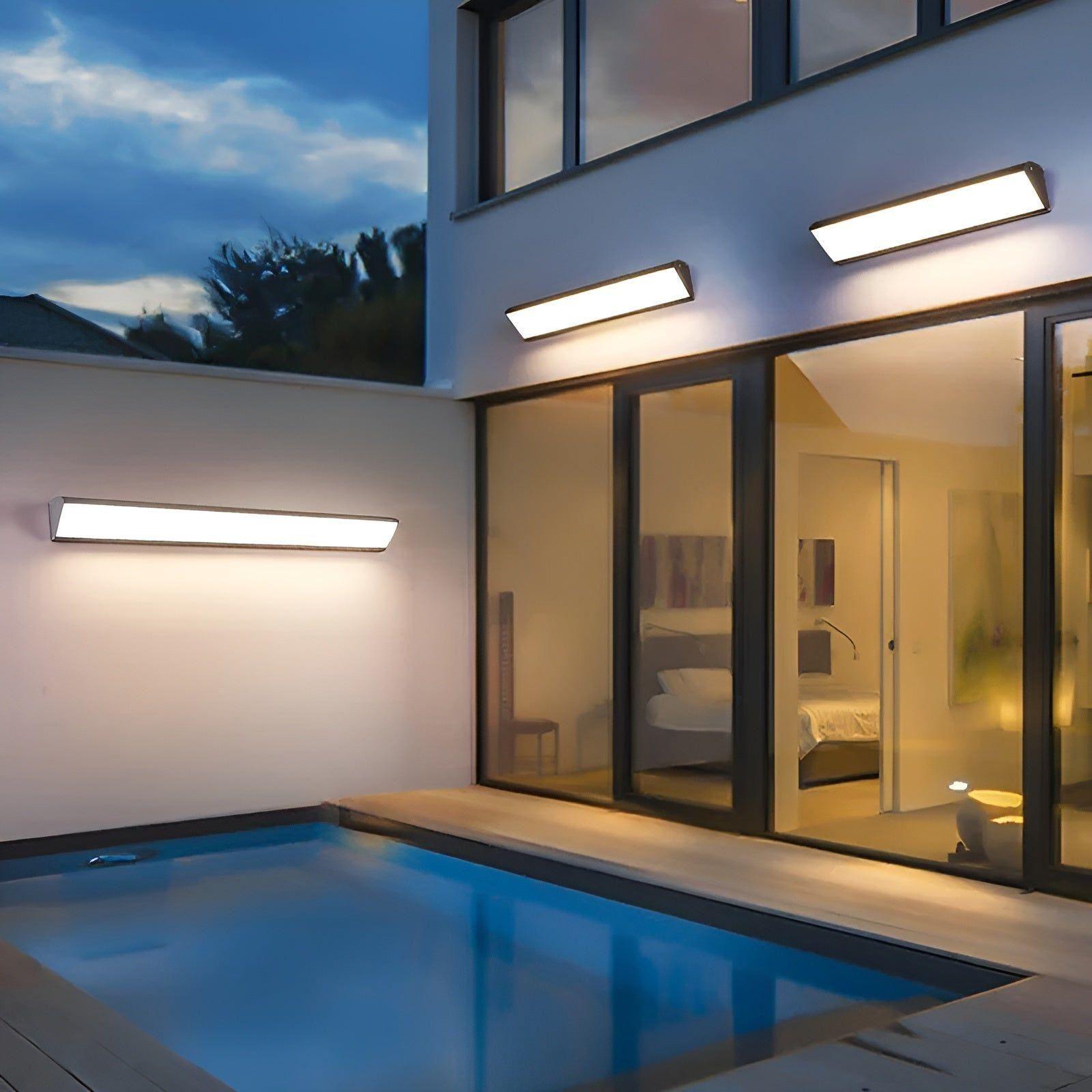 AquaBeam wandlamp – Waterdichte LED-lichtlijn voor tuin, terras en moderne interieurs