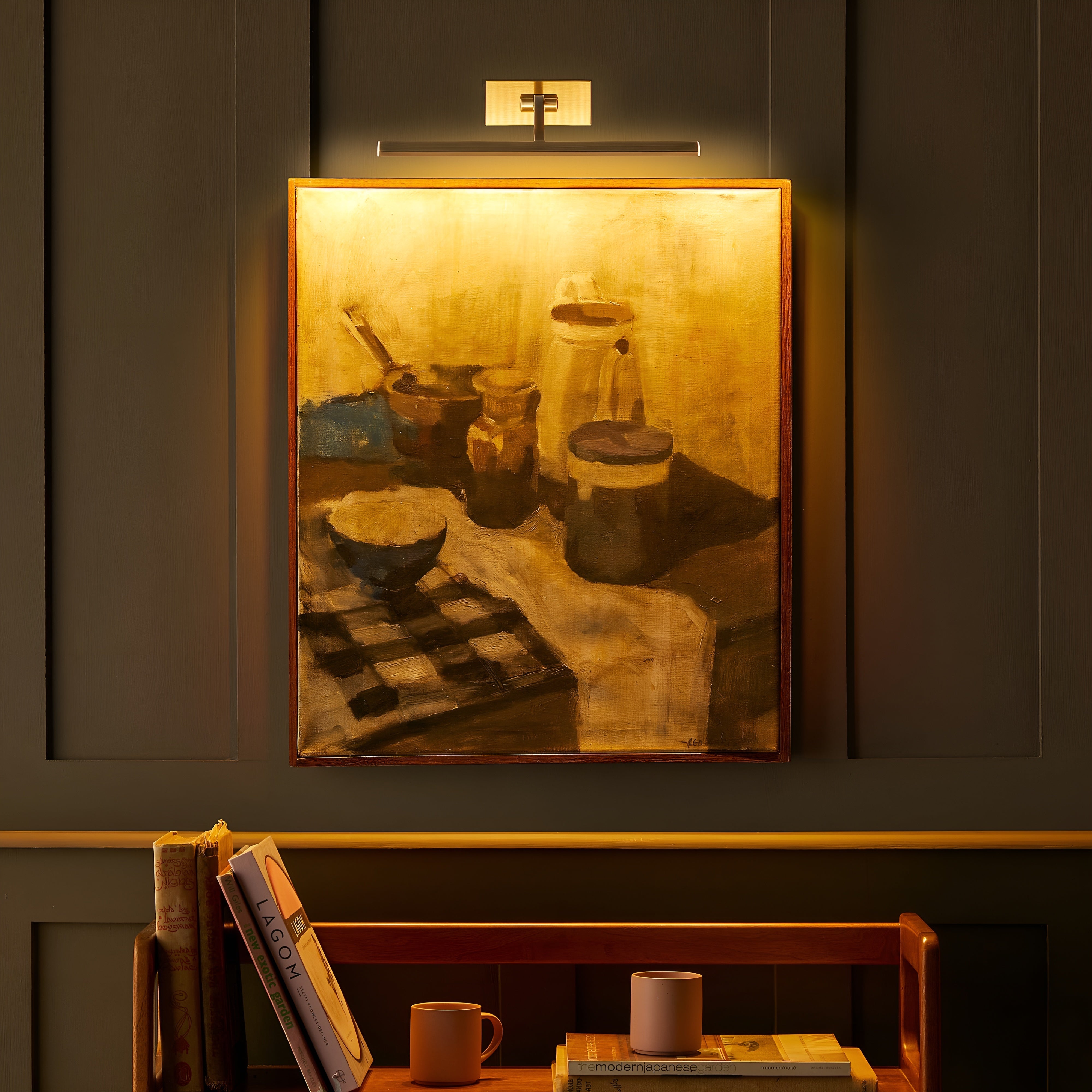 LumiFrame - Dimbaar Fotolicht in antiekmessingafwerking