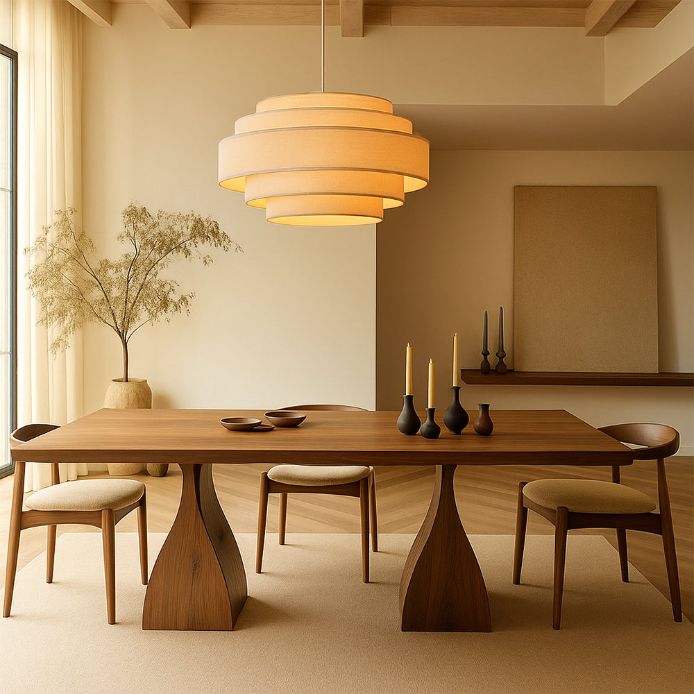 Hanglamp van stof – Wabi Sabi ringdesign – Bonq