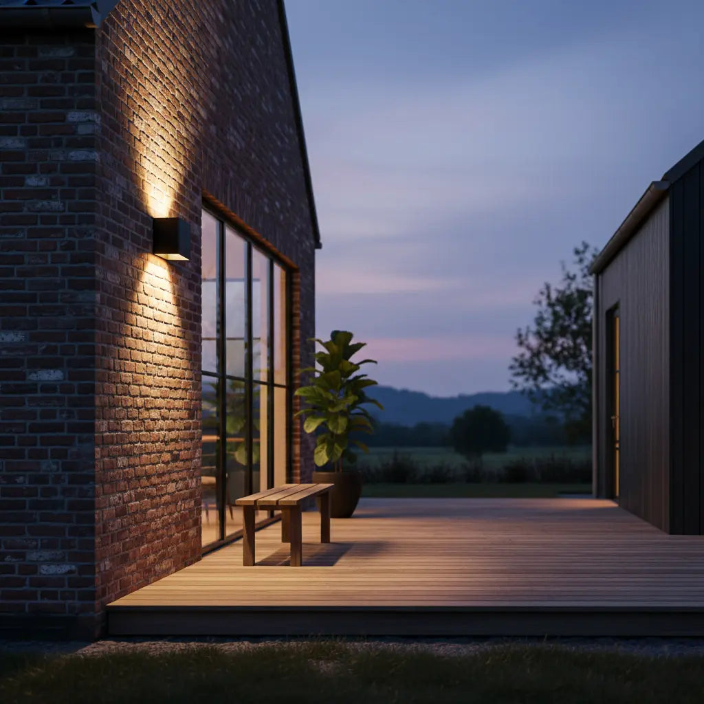 Jorvik – Buitenlamp met Sensor en Krachtige Lichtspreiding