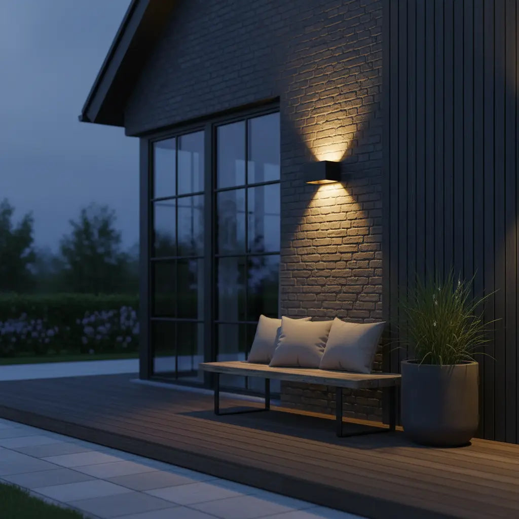 Jorvik – Buitenlamp met Sensor en Krachtige Lichtspreiding