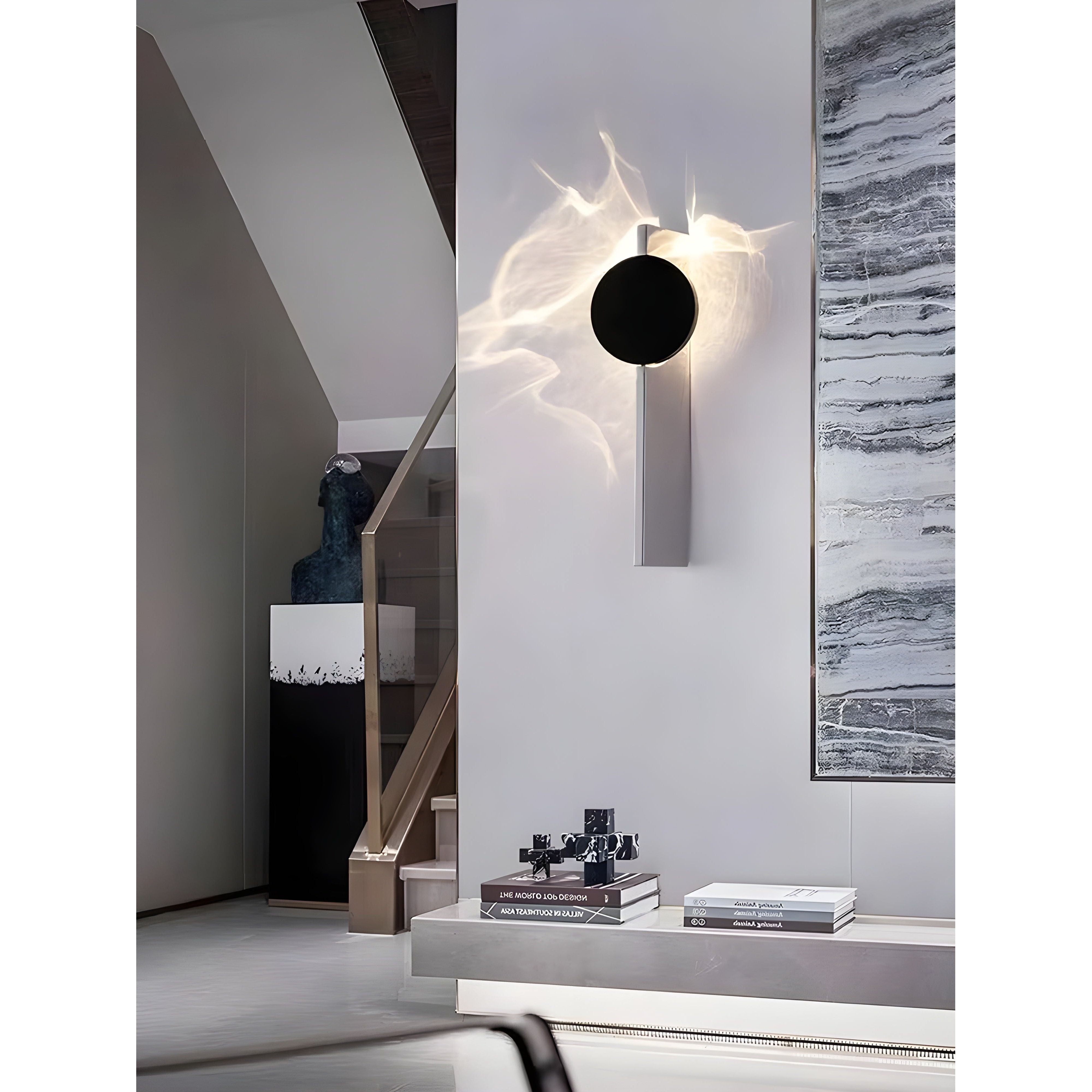 StellarLux wandlamp – Luxe roestvrijstalen verlichting met een moderne, architectonische uitstraling