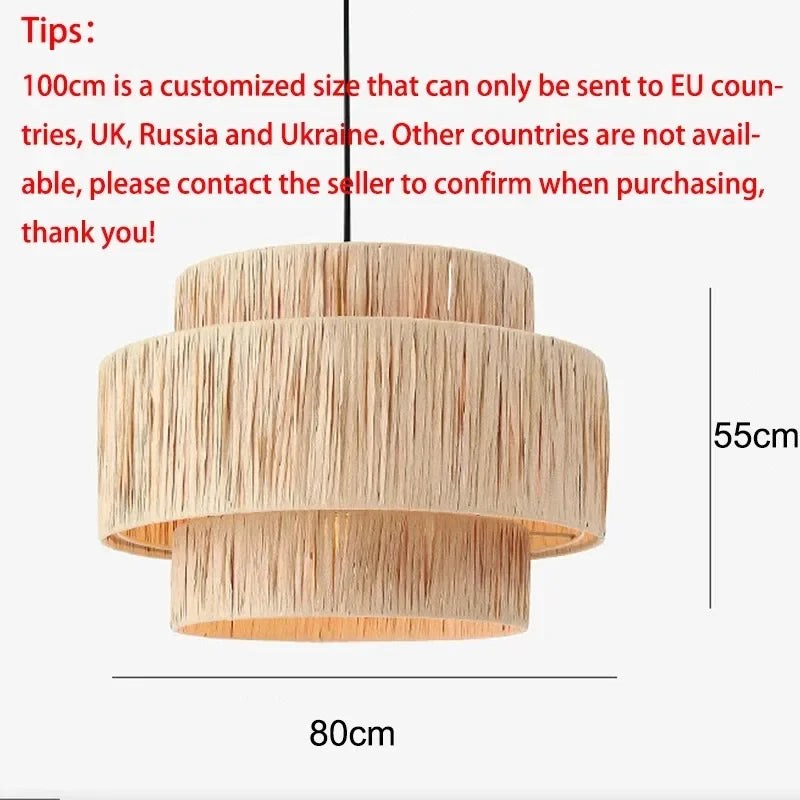 Morotan™ Japanse Wabi Sabi Rotan Hanglamp