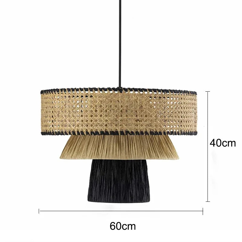 Morotan™ Japanse Wabi Sabi Rotan Hanglamp