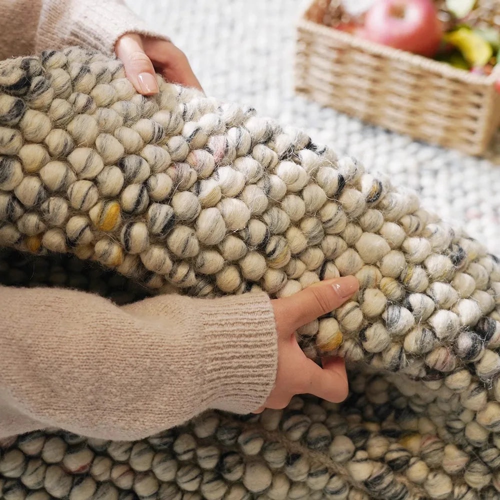 Molvina™ Luxe Handgeweven Wollen Vloerkleed