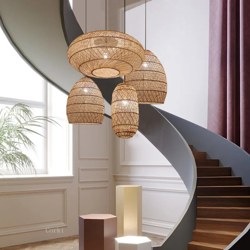 Handgeweven hanglamp