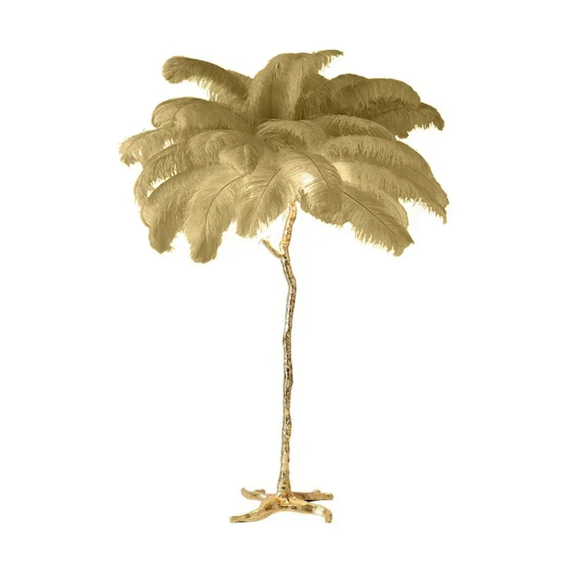 Merovia™ Luxe Struisvogel Veren Vloerlamp