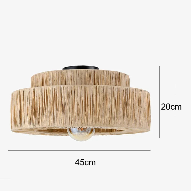 Morotan™ Japanse Wabi Sabi Rotan Hanglamp