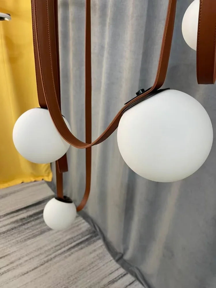 Italiaanse Lederen hanglamp