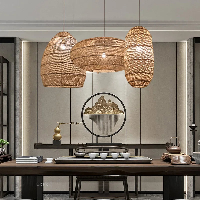 Handgeweven hanglamp