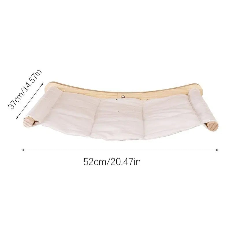 ClawLounge™ Kattenplank & Muurhangmat – Massief Hout & Sisaltouw Klimtreden voor Binnenkatten
