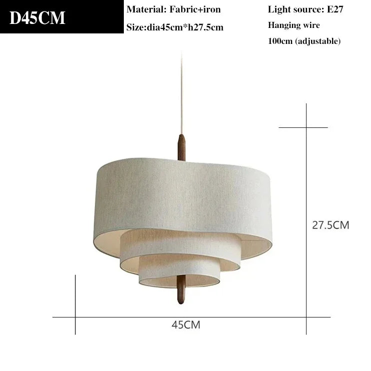 Moriva™ Wabi-Sabi Stoffen Hanglamp