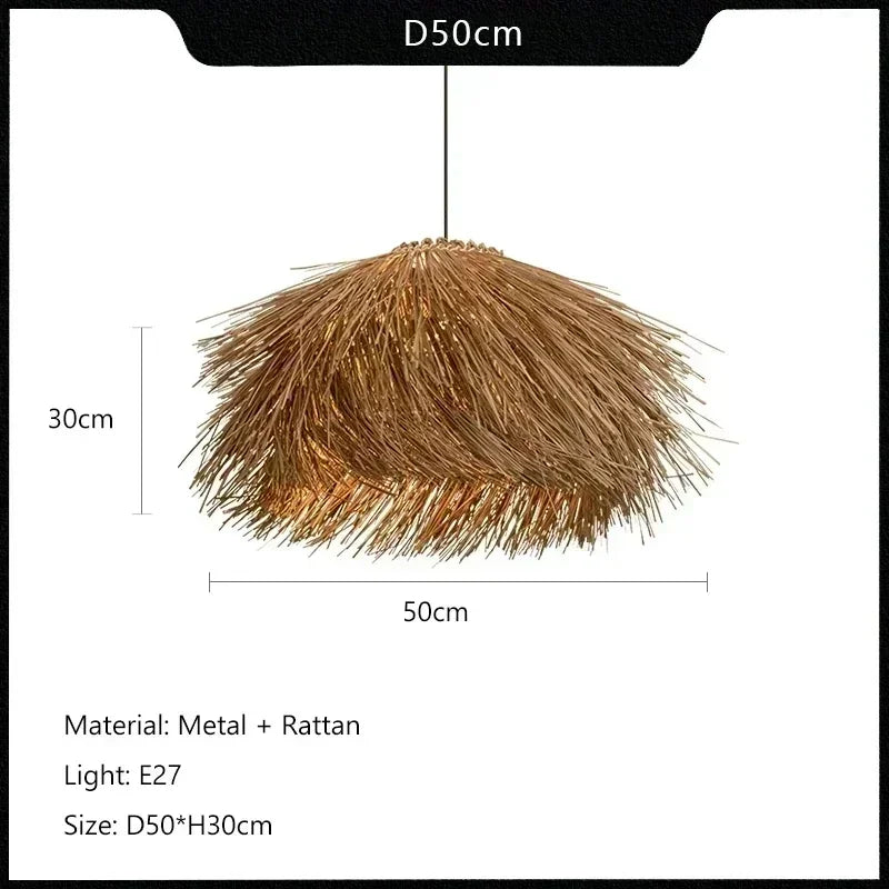 Meyura™ Handgeweven Rotan Hanglamp