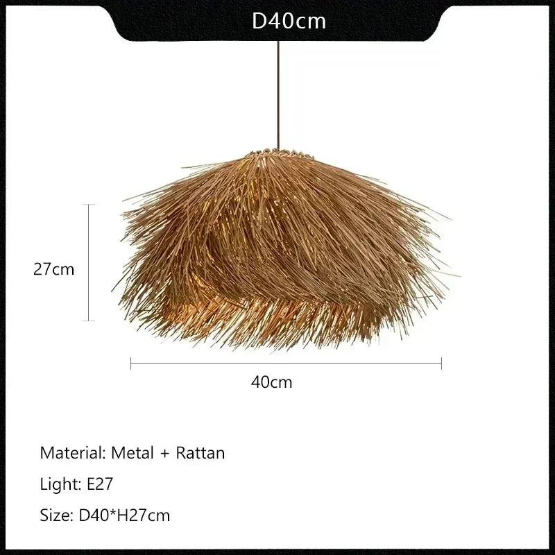 Meyura™ Handgeweven Rotan Hanglamp