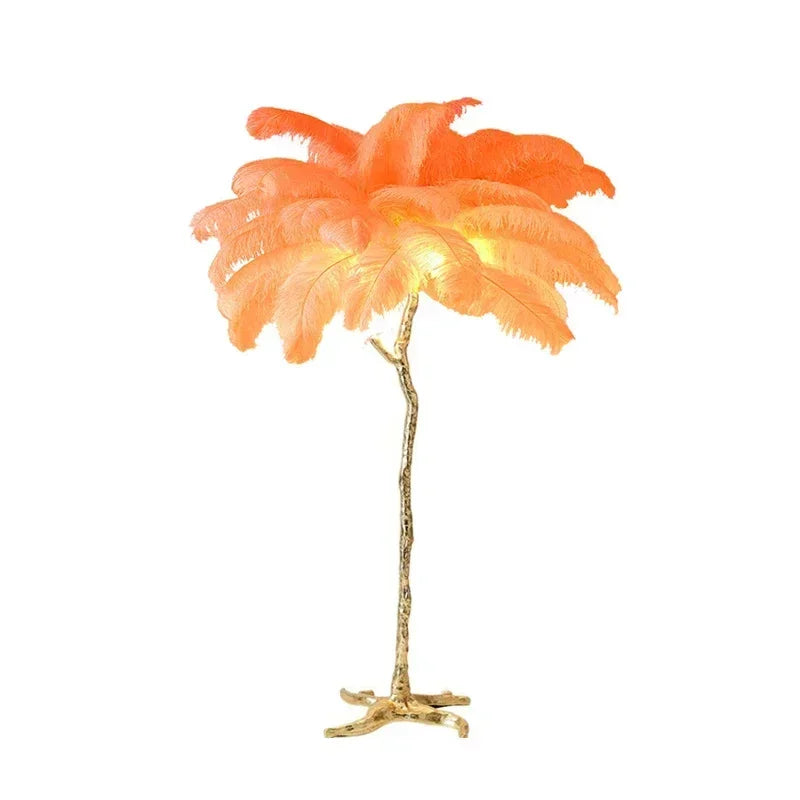 Merovia™ Luxe Struisvogel Veren Vloerlamp
