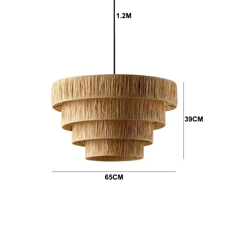 Morotan™ Japanse Wabi Sabi Rotan Hanglamp