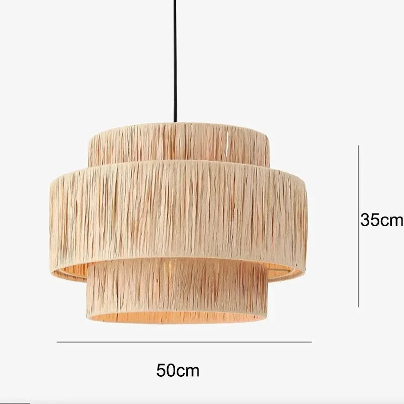 Morotan™ Japanse Wabi Sabi Rotan Hanglamp