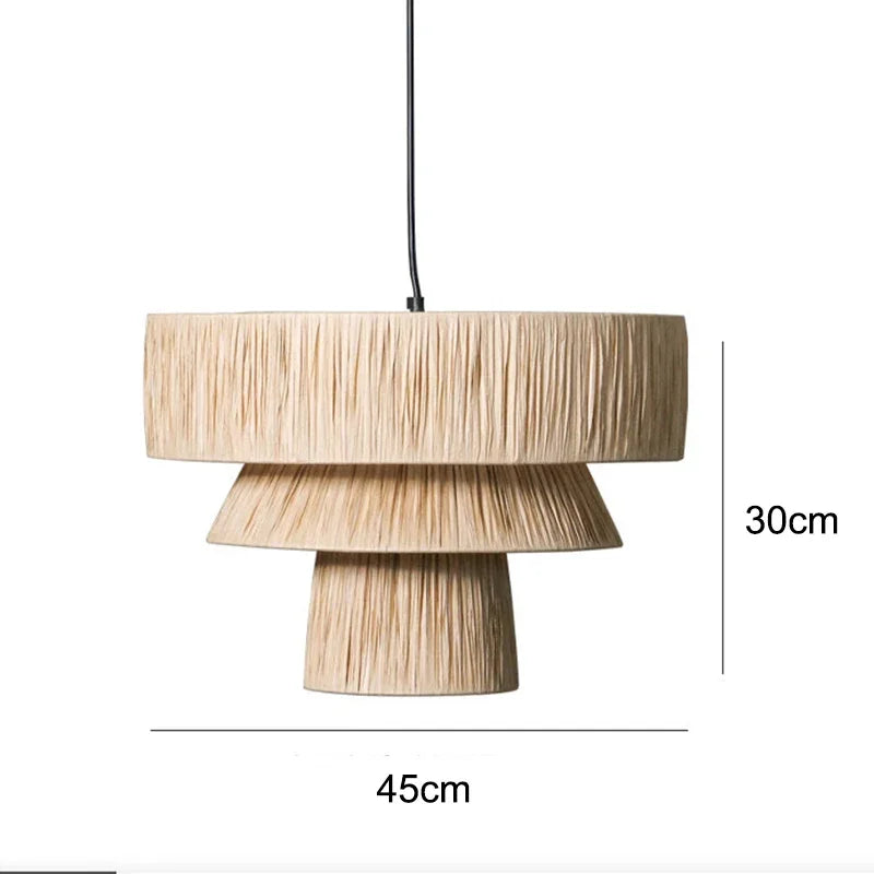 Morotan™ Japanse Wabi Sabi Rotan Hanglamp
