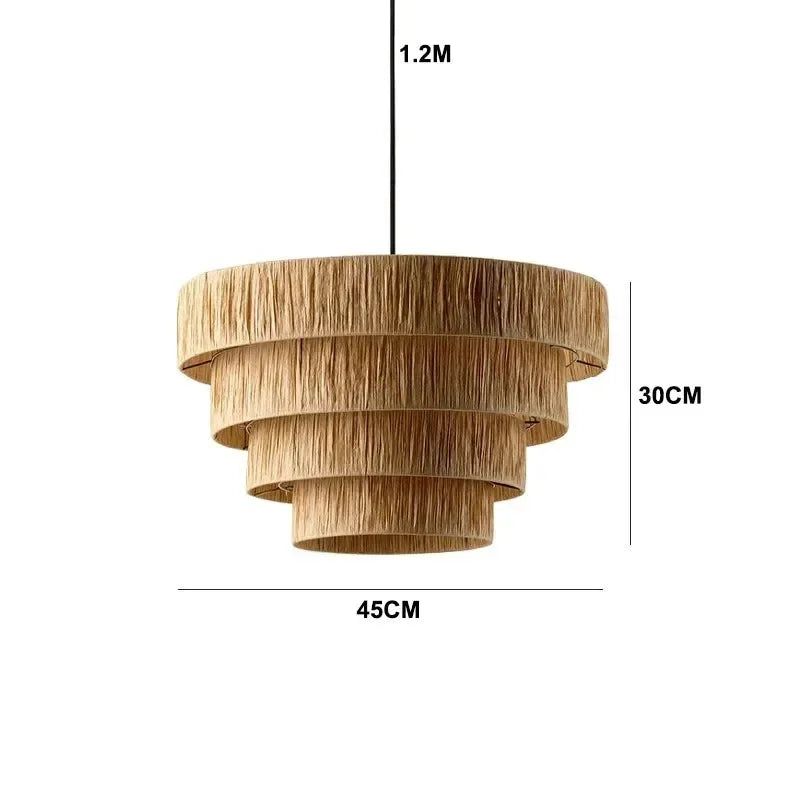 Morotan™ Japanse Wabi Sabi Rotan Hanglamp