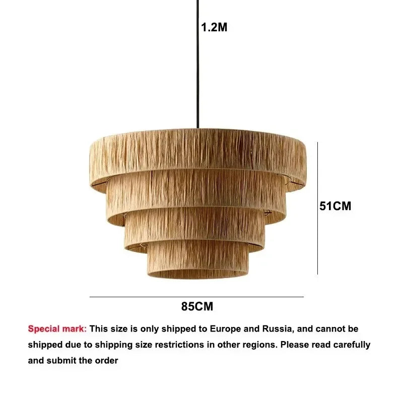 Morotan™ Japanse Wabi Sabi Rotan Hanglamp