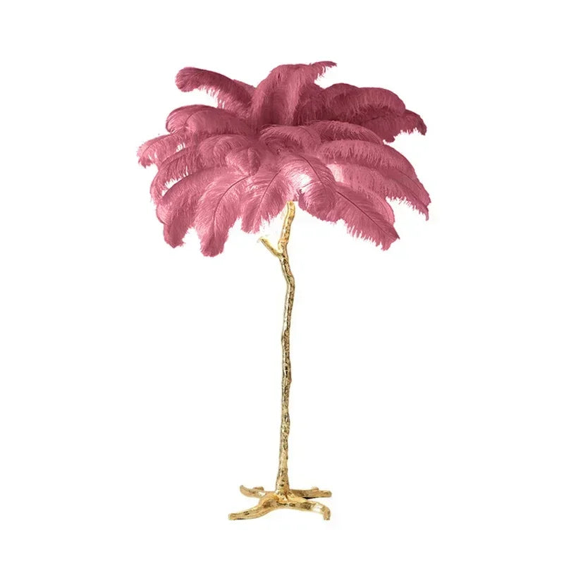 Merovia™ Luxe Struisvogel Veren Vloerlamp
