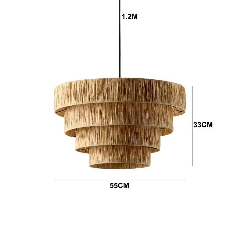 Morotan™ Japanse Wabi Sabi Rotan Hanglamp