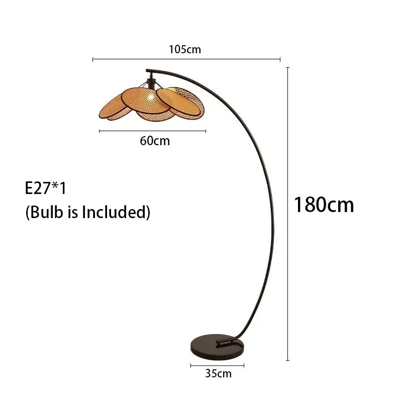 Calora™ Nordic Rotan LED Vloerlamp