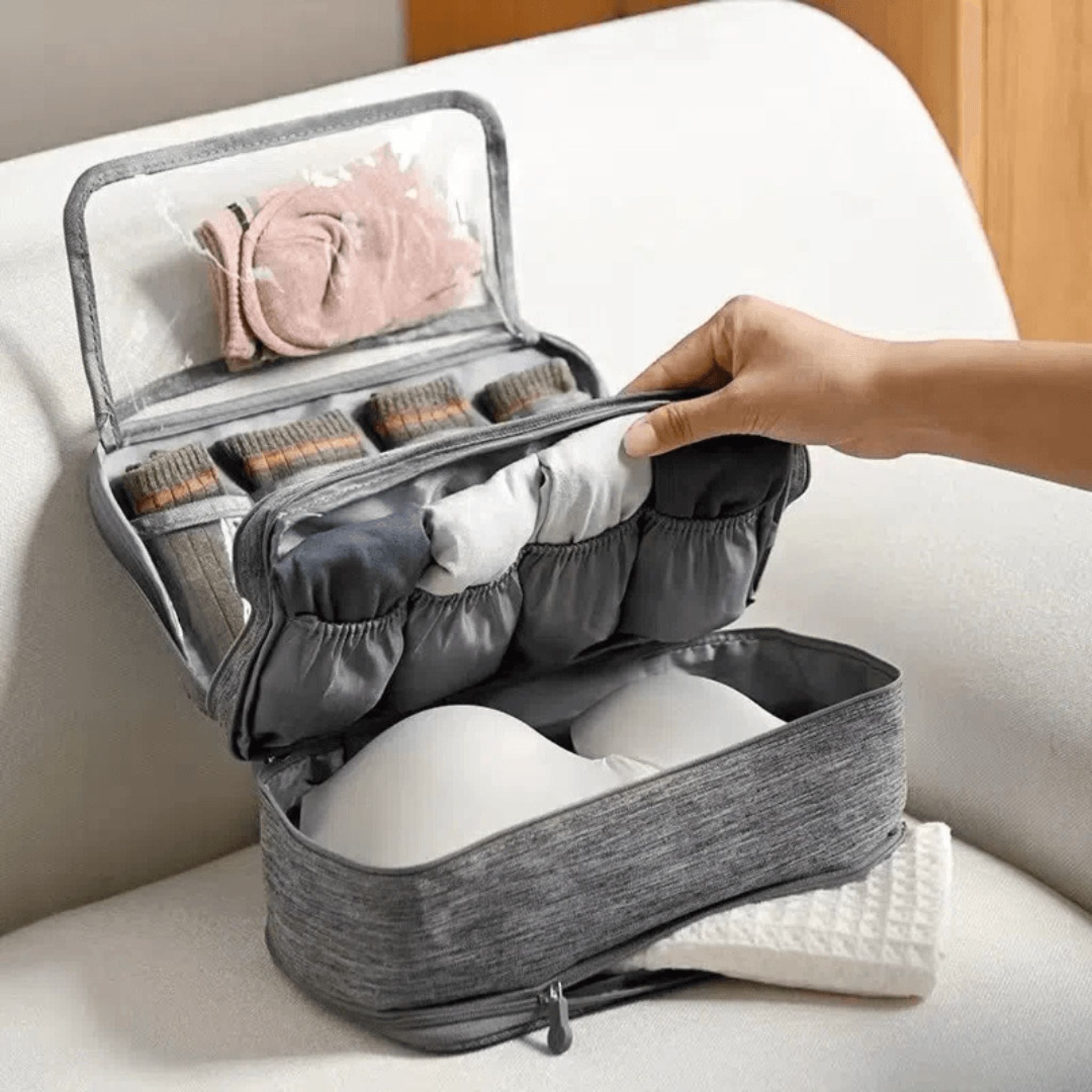 DryStash™ – Waterdichte Opbergtas | Elegant & Ruim voor Kleding en Accessoires