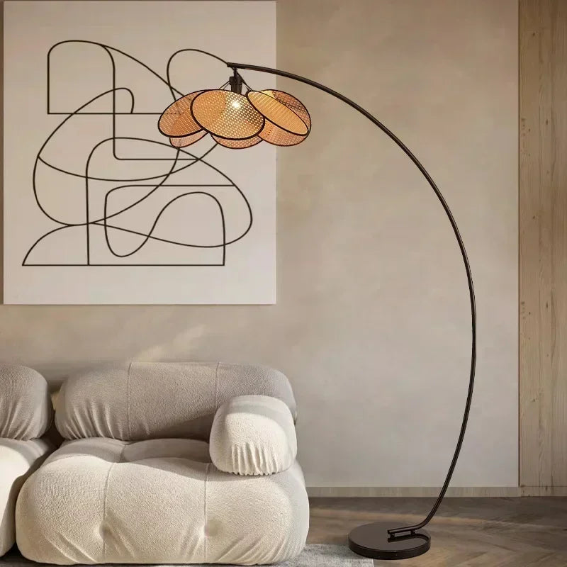 Calora™ Nordic Rotan LED Vloerlamp