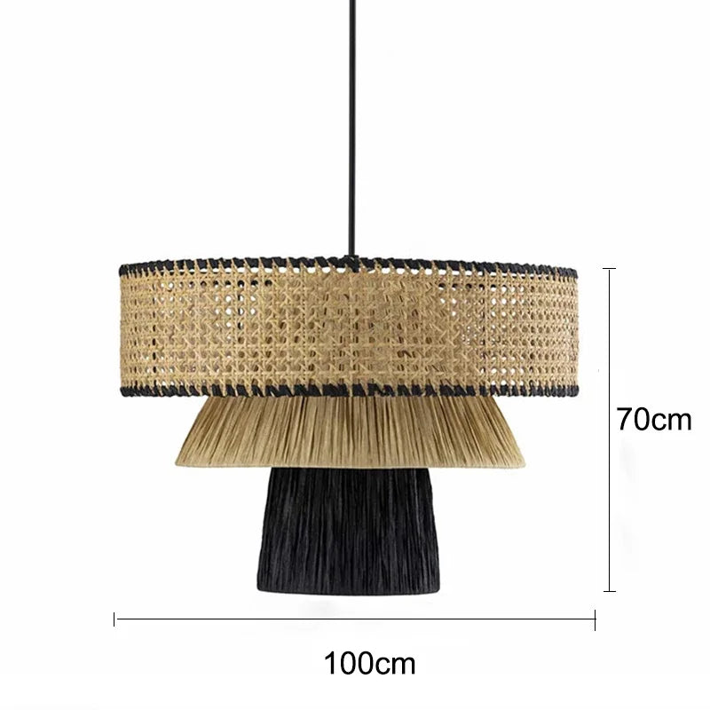 Morotan™ Japanse Wabi Sabi Rotan Hanglamp