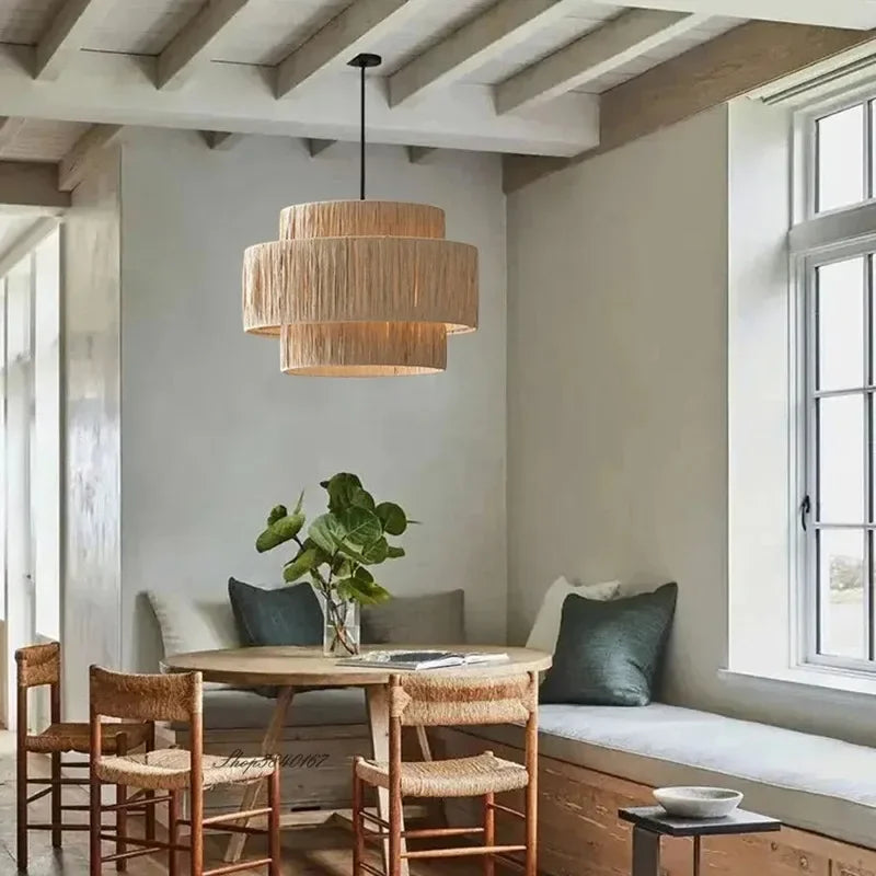 Morotan™ Japanse Wabi Sabi Rotan Hanglamp