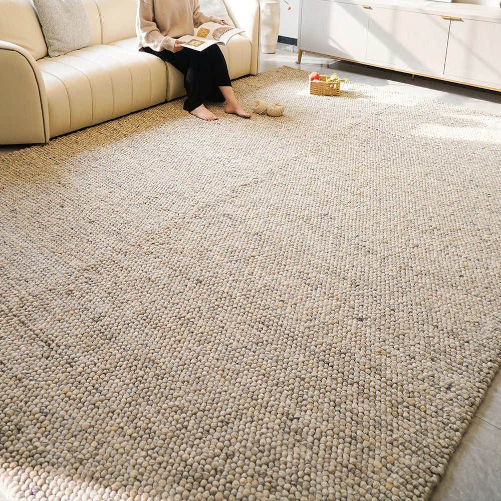 Molvina™ Luxe Handgeweven Wollen Vloerkleed