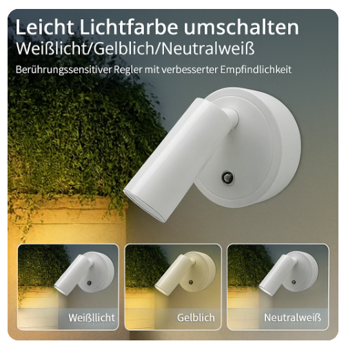 Vivalume™ Stijlvolle Oplaadbare LED-Wandlamp