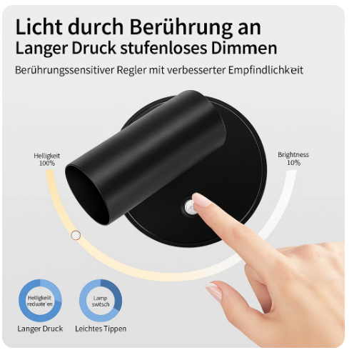 Vivalume™ Stijlvolle Oplaadbare LED-Wandlamp