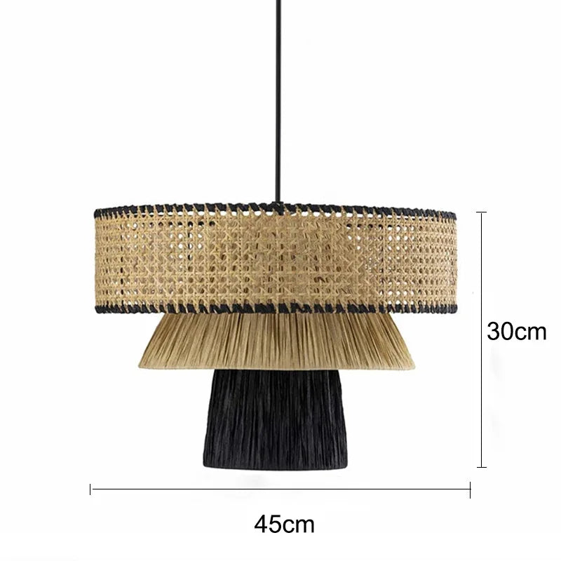 Morotan™ Japanse Wabi Sabi Rotan Hanglamp