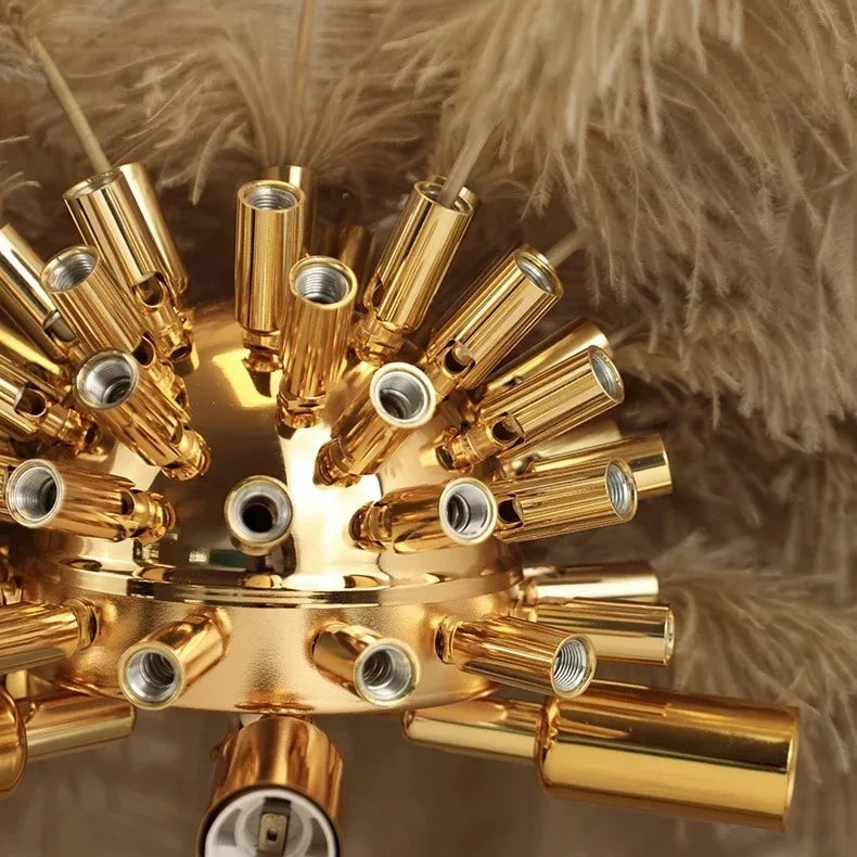 Merovia™ Luxe Struisvogel Veren Vloerlamp