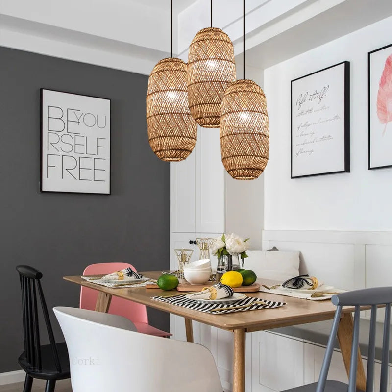 Handgeweven hanglamp
