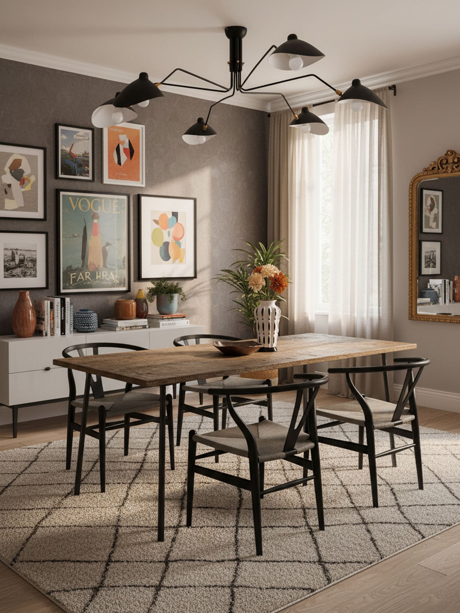 Hanglamp van metaal, aluminium en messing – Bonq