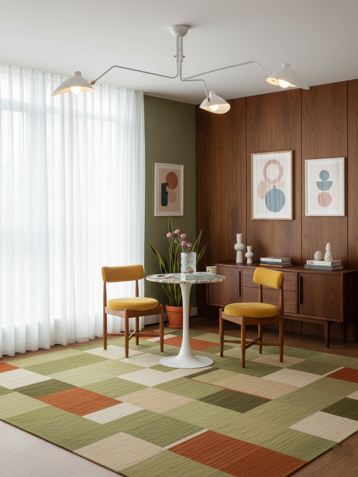 Hanglamp van metaal, aluminium en messing – Bonq