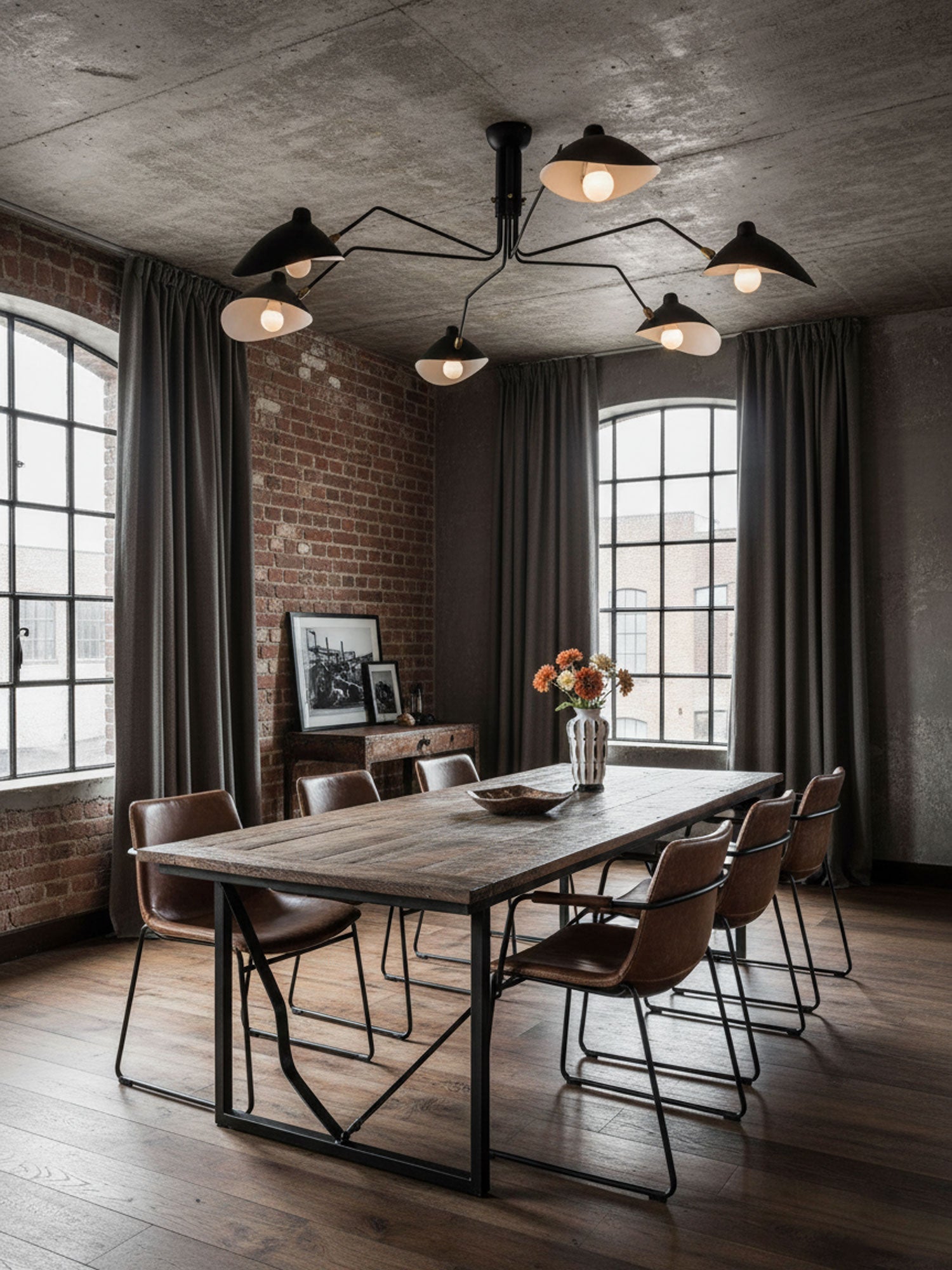 Hanglamp van metaal, aluminium en messing – Bonq