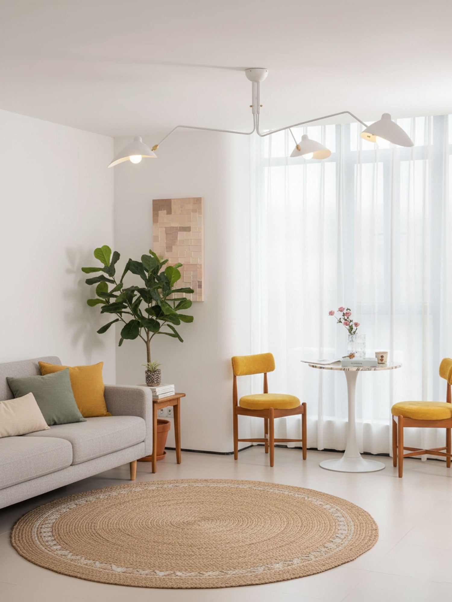 Hanglamp van metaal, aluminium en messing – Bonq