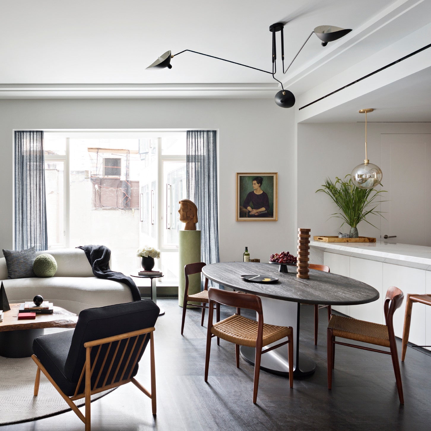 Hanglamp van metaal, aluminium en messing – Bonq