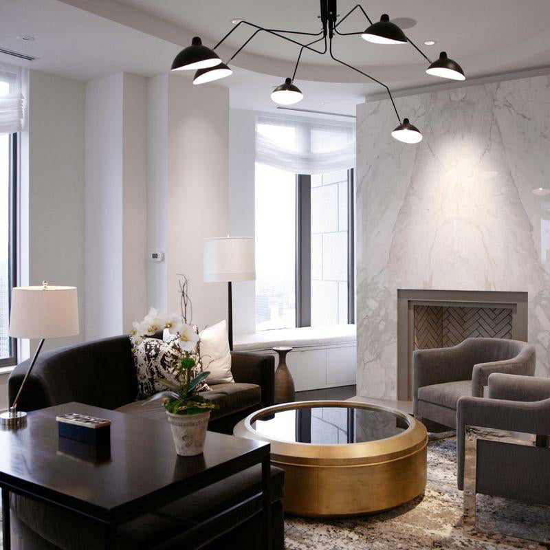 Hanglamp van metaal, aluminium en messing – Bonq