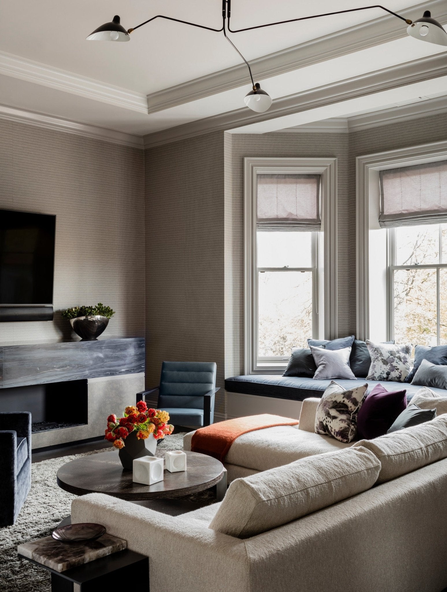 Hanglamp van metaal, aluminium en messing – Bonq