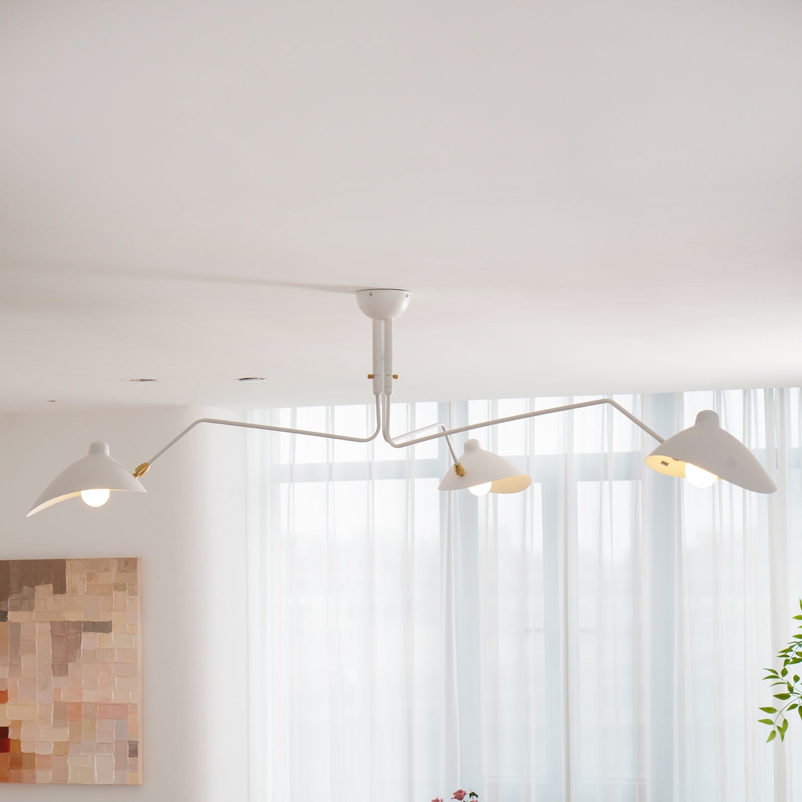 Hanglamp van metaal, aluminium en messing – Bonq