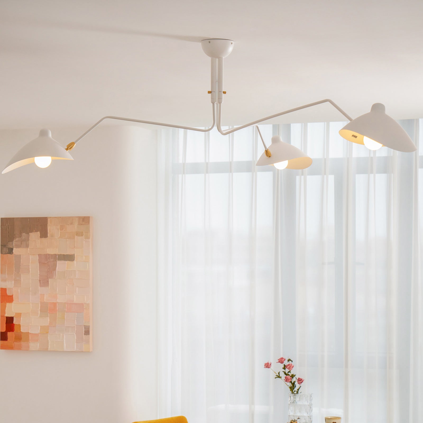 Hanglamp van metaal, aluminium en messing – Bonq