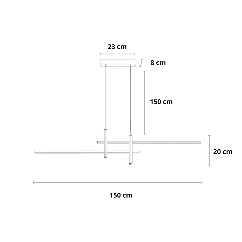 Ilyon – Moderne Hanglamp met Dimbaar Licht en Afstandsbediening