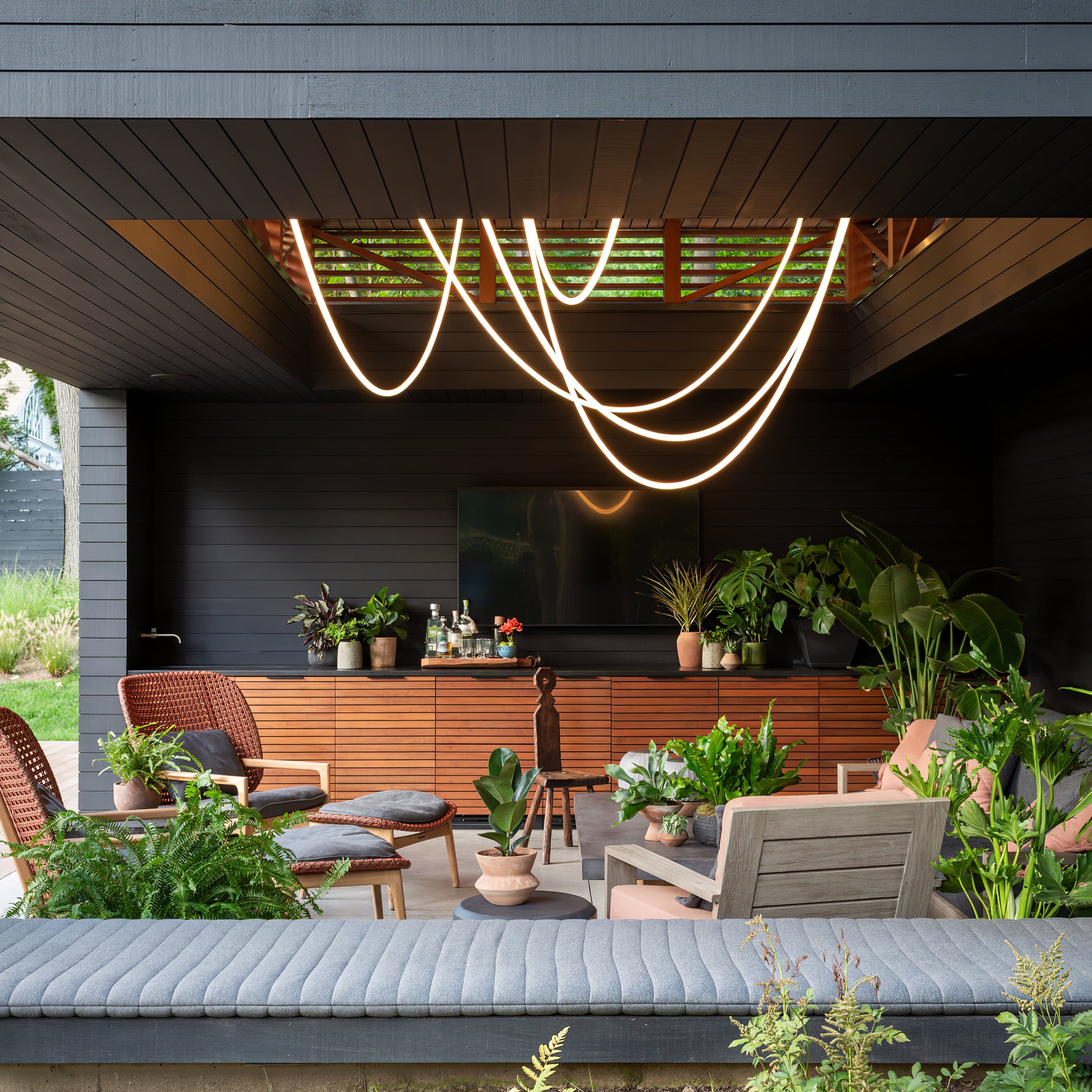 Hanglamp van silicone en metaal – Bonq